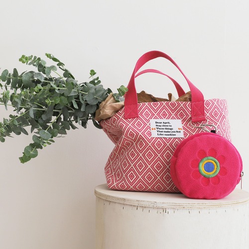 Summer tote bag (썸머 토트 백) pink
